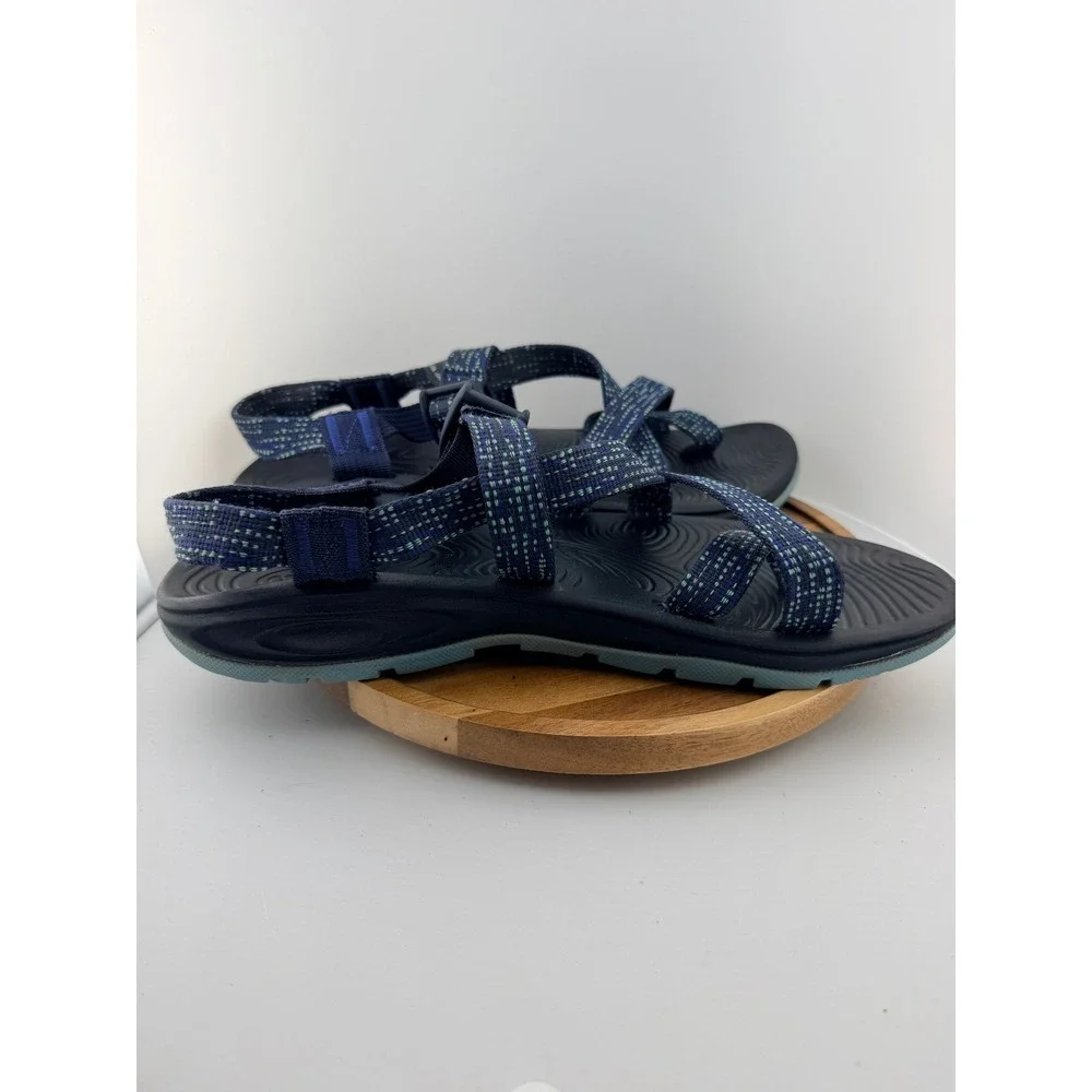 Chaco Women's Z/Volv 2 Wax Eclipse Sandals Size 11 Blue Pixel Strappy Toe Loop